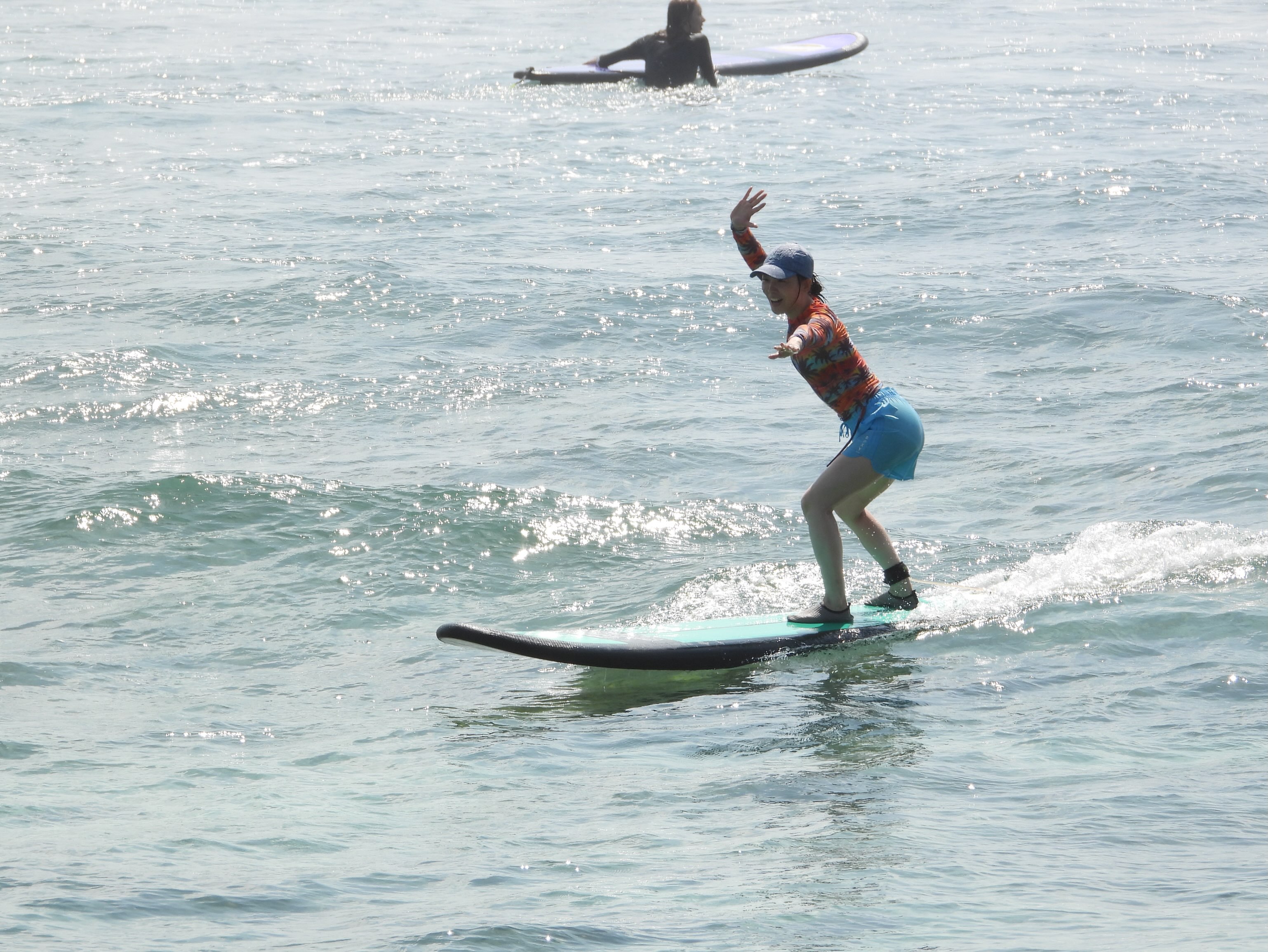 Standing on the board