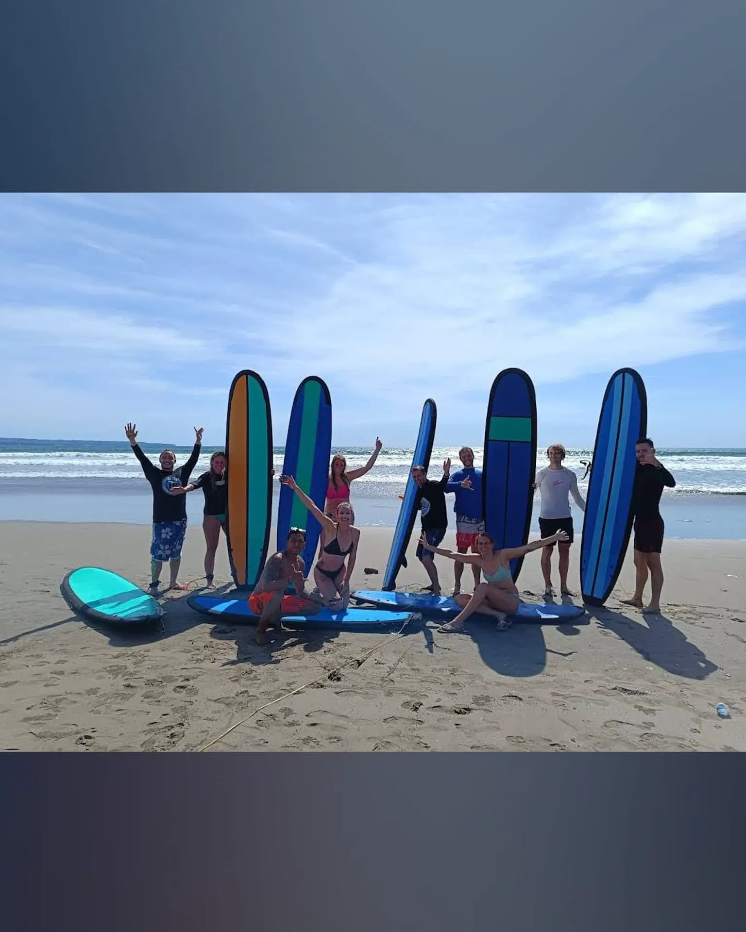 Ocean Surf Lesson Bali moment
