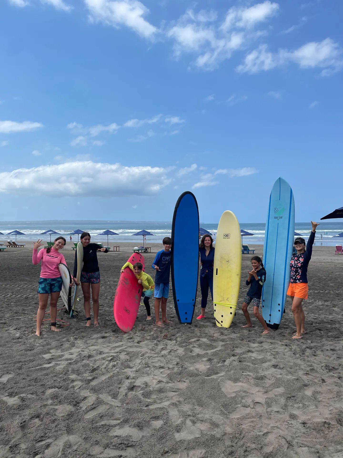 Ocean Surf Lesson Bali moment
