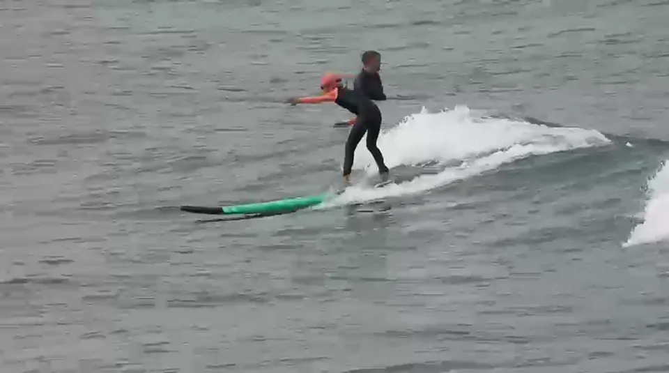 Ocean Surf Lesson Bali training video