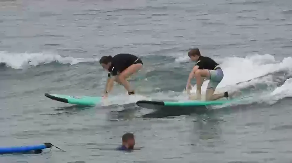 Ocean Surf Lesson Bali training video